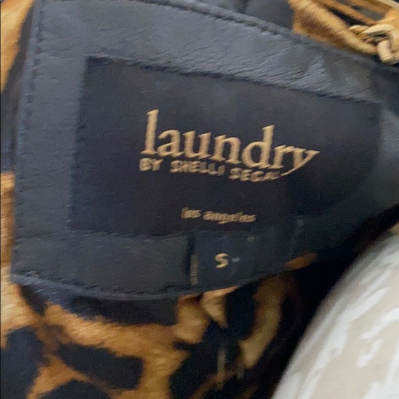 “Laundry” Black leather moto jacket - Picture 2 of 3